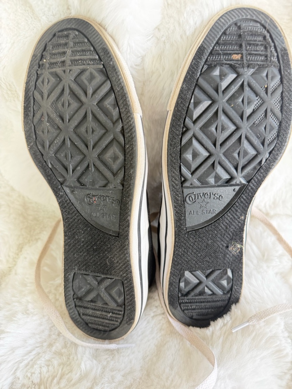 Converse Black Canvas Low-Top Sneakers with White Accents - Picture 6 of 14